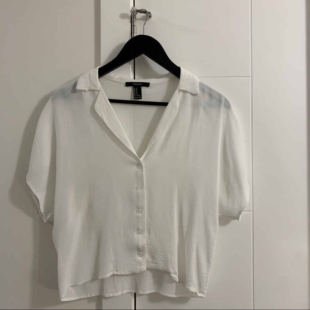 forever 21 button up blouse